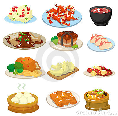 Cartoon Chinese Food Icon Royalty Free Stock Photos   Image  18844968