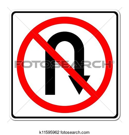 Clip Art   No Return Back Road Sign  Fotosearch   Search Clipart    