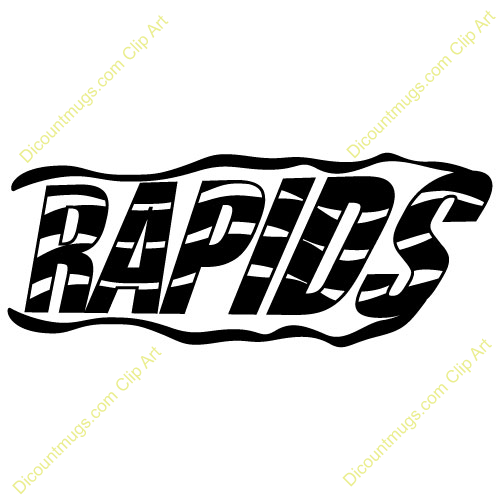 Clipart 14515 Rapids   Rapids Mugs T Shirts Picture Mouse Pads