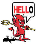 Devil Speak Devil Speak Cartoon Little Angel And Devil Vector