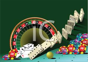 Gambling Or Casino Background   Royalty Free Clipart Picture