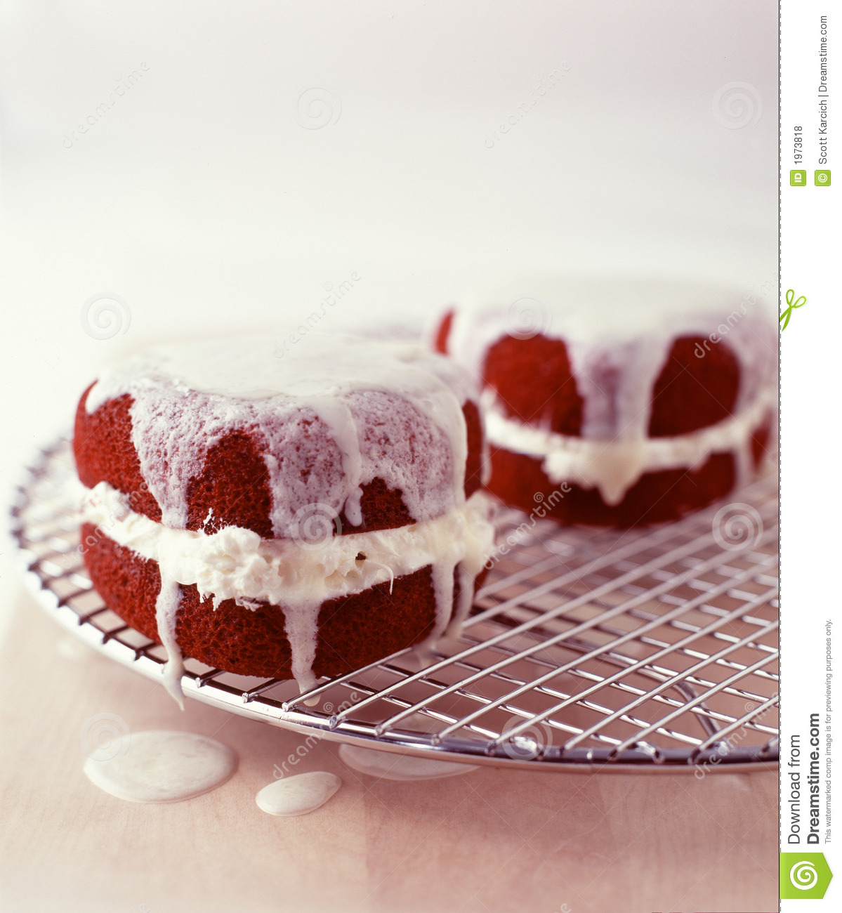 Heart Shaped Red Velvet Cake With Vanilla Frosting Filling 