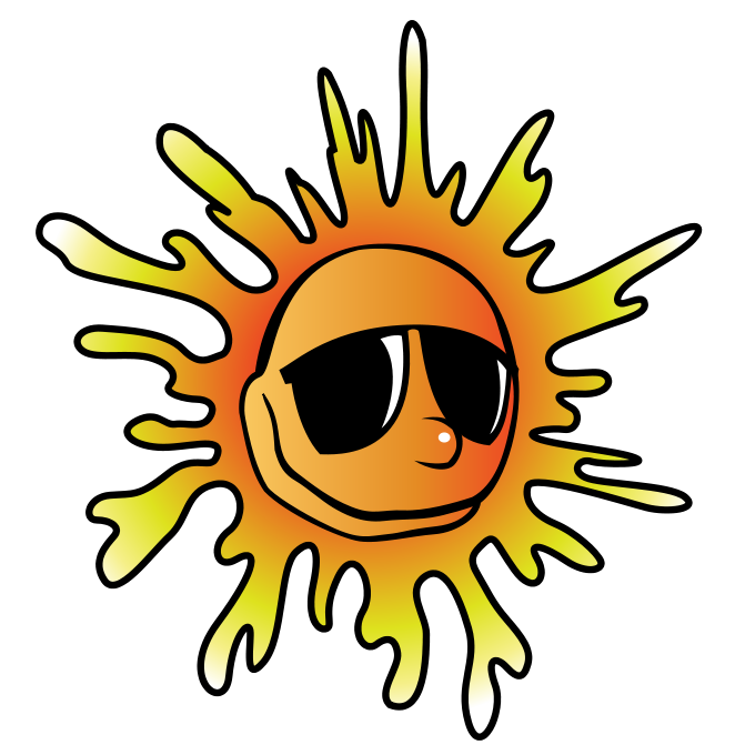 Hot Sun Beach Clipart Sun Clip Art On Your Beach