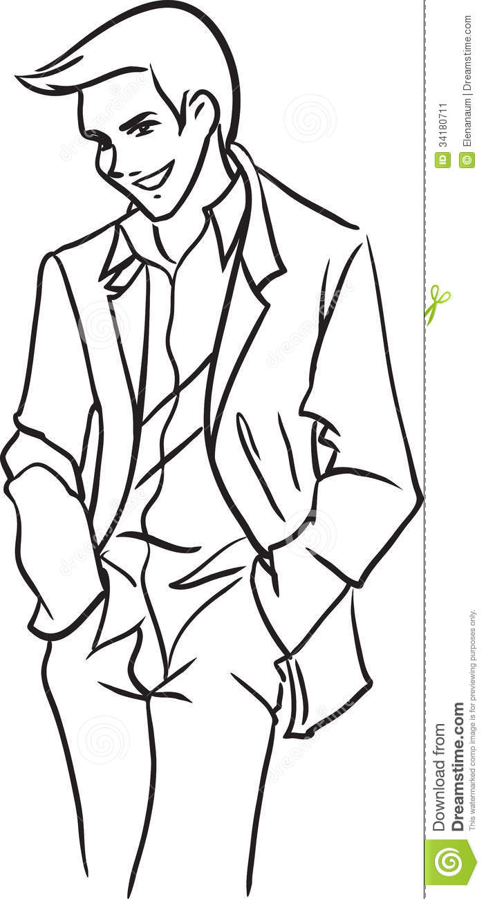 Jacket Black And White Clipart