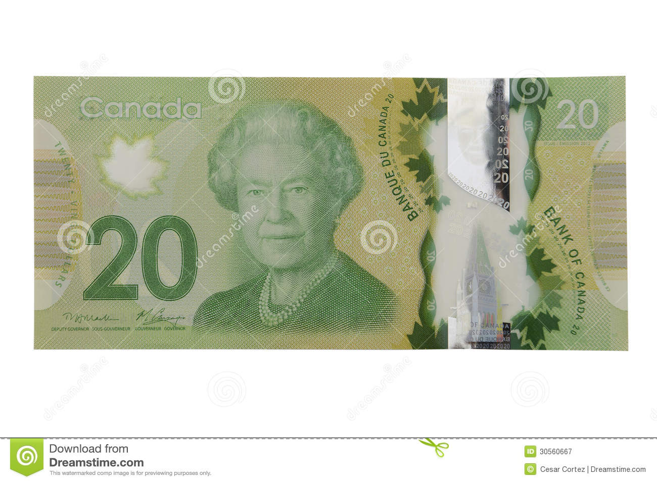 New Canadian 20 Dollar Bill  Twenty Dollar Bill  View Original    