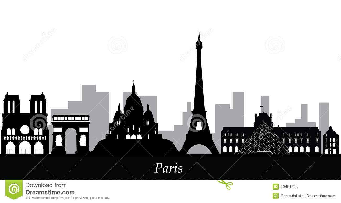 Paris Skyline Stock Photo   Image  40461204