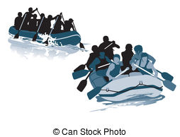 Rafting Clip Art Vector Graphics  474 Rafting Eps Clipart Vector And