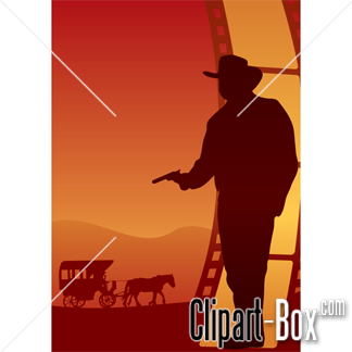 Related Western Cinema Background Cliparts
