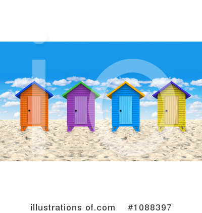 Royalty Free  Rf  Beach Hut Clipart Illustration By Andresr   Stock