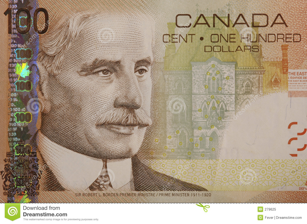 Royalty Free Stock Photo  Canadian 100 Dollar Bill