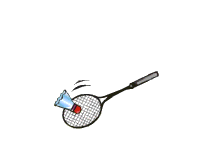 Sports Animated Clipart  Badminton   Classroom Clipart