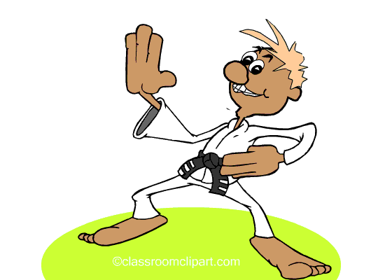 Sports Animated Clipart  Karate Guy 812cc   Classroom Clipart