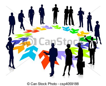Stock Illustration Of Team Troubleshooting Csp4059188   Search Eps