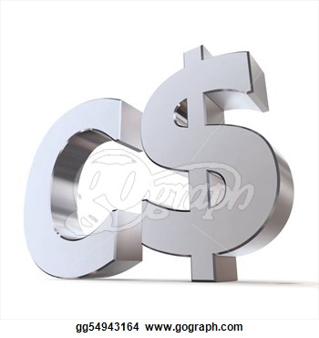 Stock Illustration   Shiny Canadian Dollar Symbol  Clipart