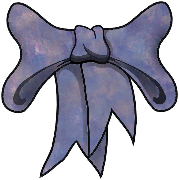 Bows From Set A05   Purple Wood Roses Free Crafty Clipart Prints