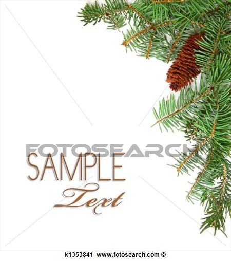 Christmas Rustic Image Of Pine Tree Stems And A Pinecone View Large    