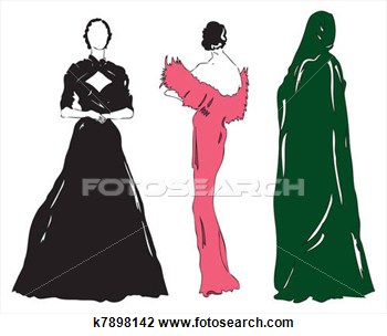 Clip Art   Stylish Women S Clothing  Fotosearch   Search Clipart