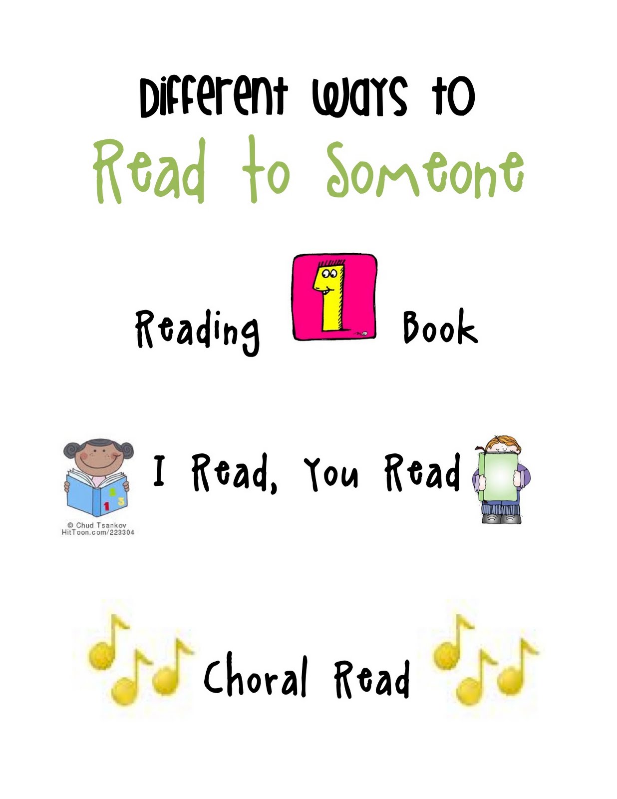 Daily 5 Read To Someone Clipart Read To Someone Different Ways