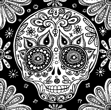 Day Of The Dead Art   Animations Clip Art And Clipart For Free    