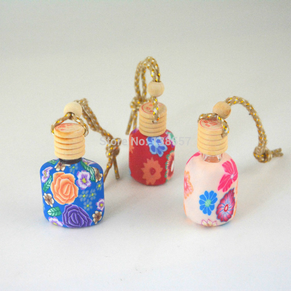Free Shipping Polymer Clay Perfume Essential Oil Bottle Car
