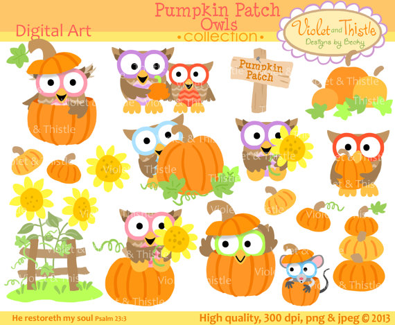 Harvest Owl Clipart Harvest Owl Clip Art Fall Owl Clip Art Pumpkin