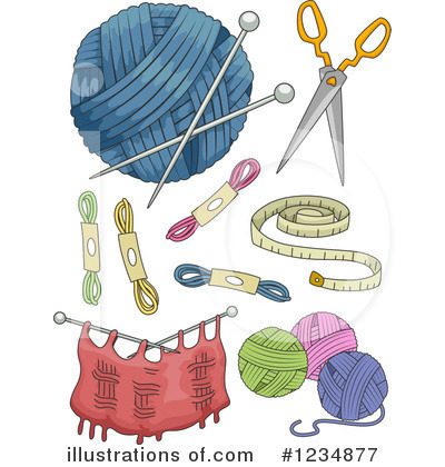 Knitting Clipart  1234877 By Bnp Design Studio   Royalty Free  Rf