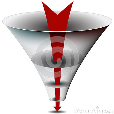 More Similar Stock Images Of   Arrow Chamber Funnel Chart  