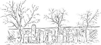 Old Jewish Cemetery Stock Vectors Illustrations   Clipart