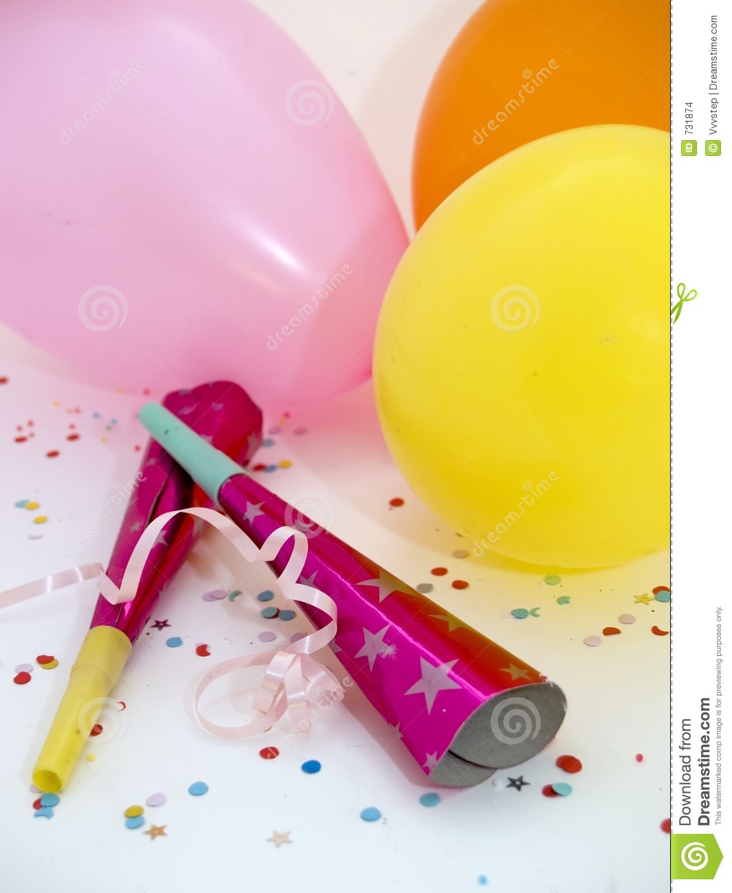 Party Streamers Stock Images   Image  731874