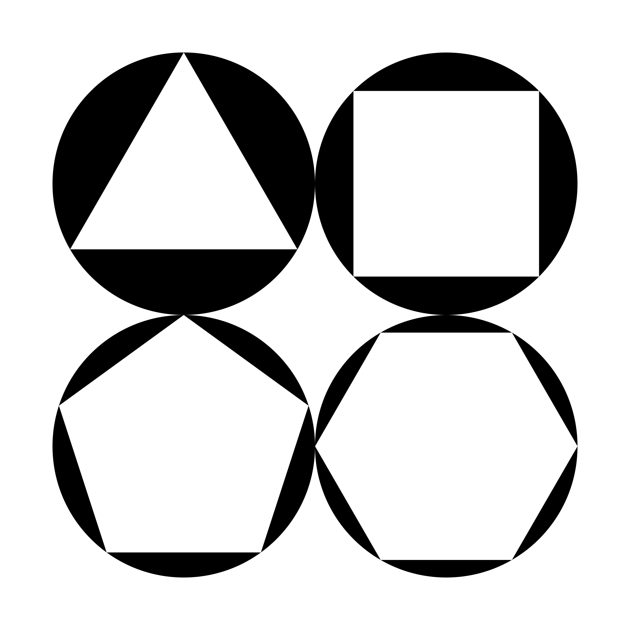 Polygons Inside Circles By 10binary