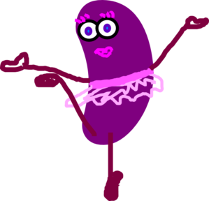 Purple Dancing Jelly Bean Clip Art At Clker Com   Vector Clip Art