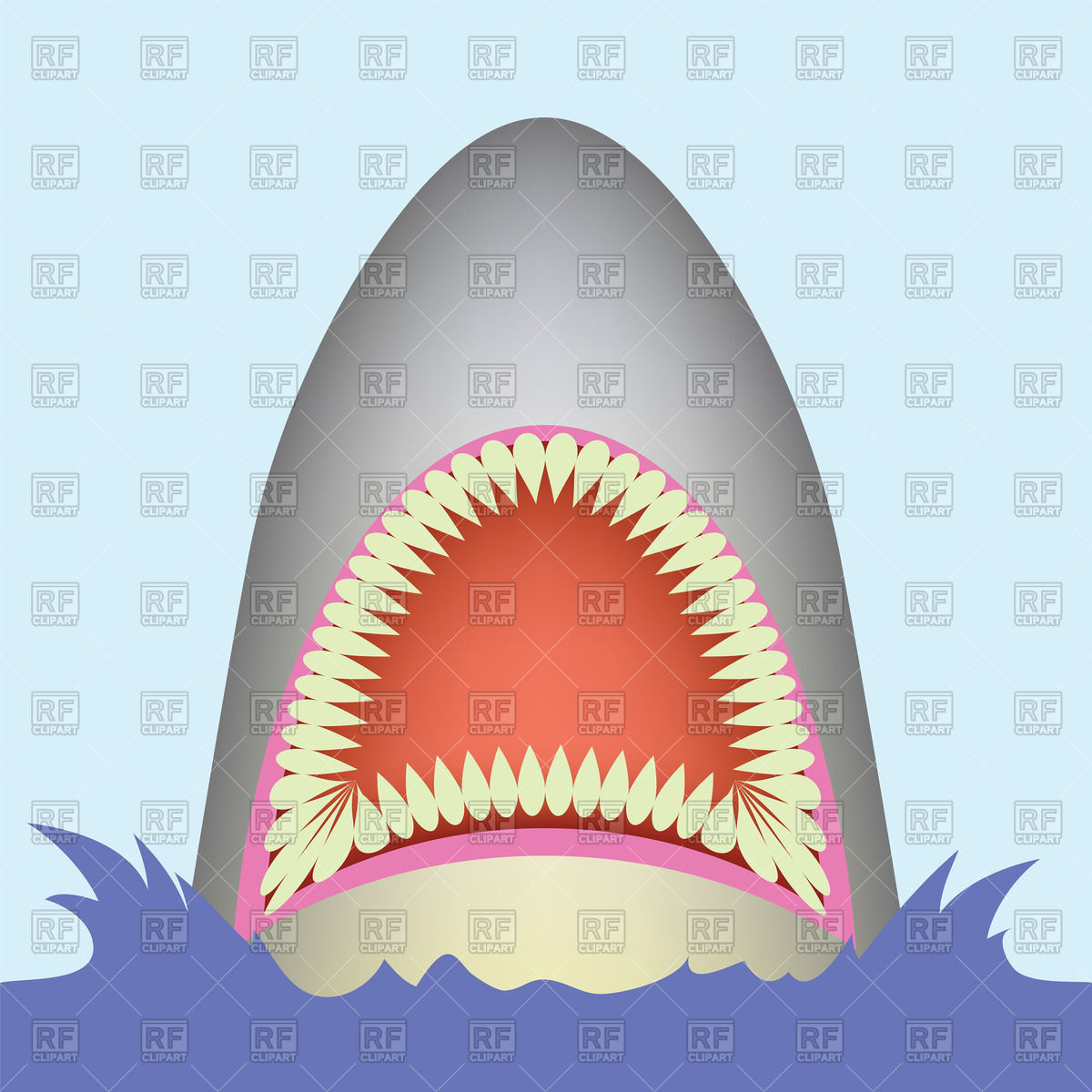 Shark Open Mouth 63730 Download Royalty Free Vector Clipart  Eps 