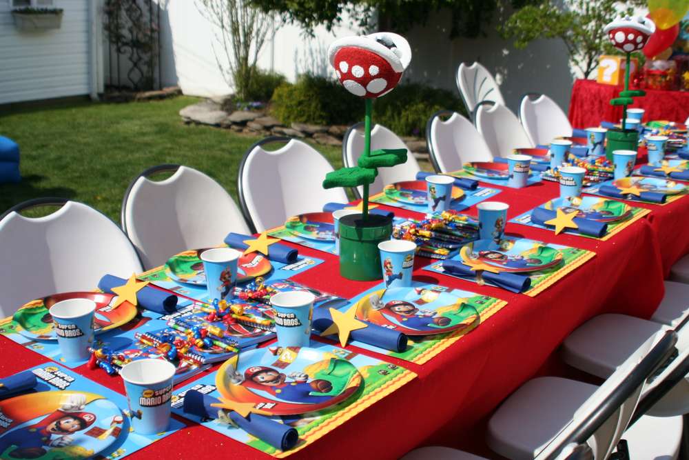 Super Mario Bros Birthday Party Ideas   Photo 3 Of 5   Catch My Party