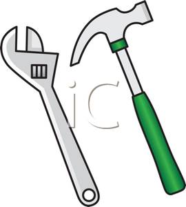 Wrench And A Hammer Clip Art Image 