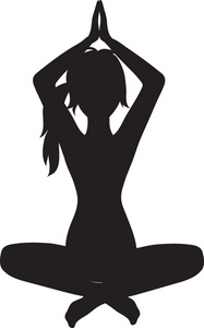 Yoga Clipart Image   Silhouette Of A Woman Doing Yoga