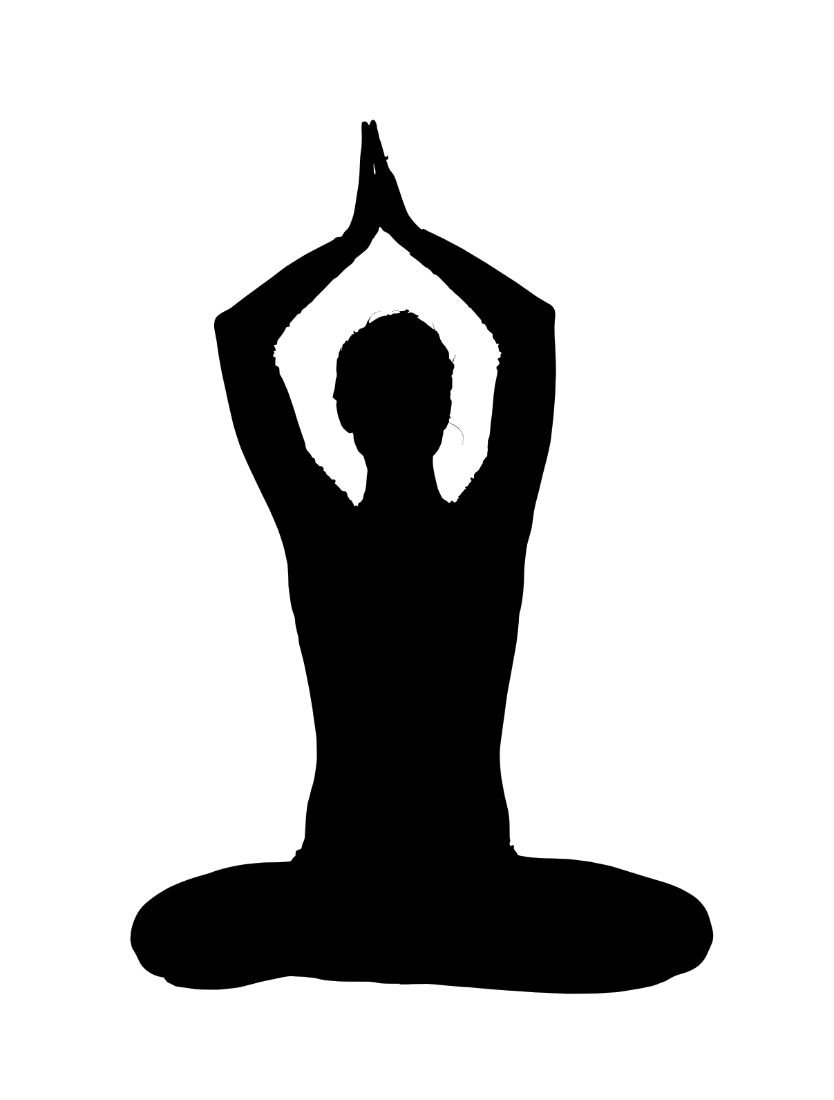 Yoga Silhouette   Clipart Best