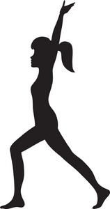 Yoga Silhouettes Vector Illustration Yoga Silhouette Clip Art Yoga