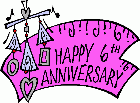 6th Anniversary Clipart   6th Anniversary Clip Art
