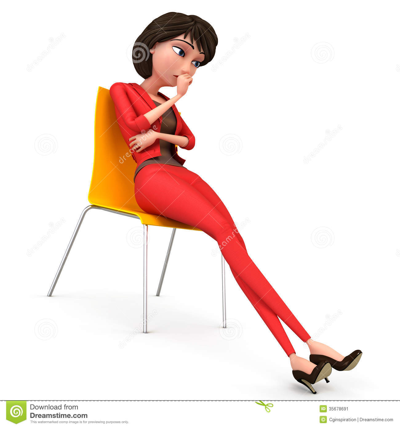 Confused Businesswoman Stock Image   Image  35678691