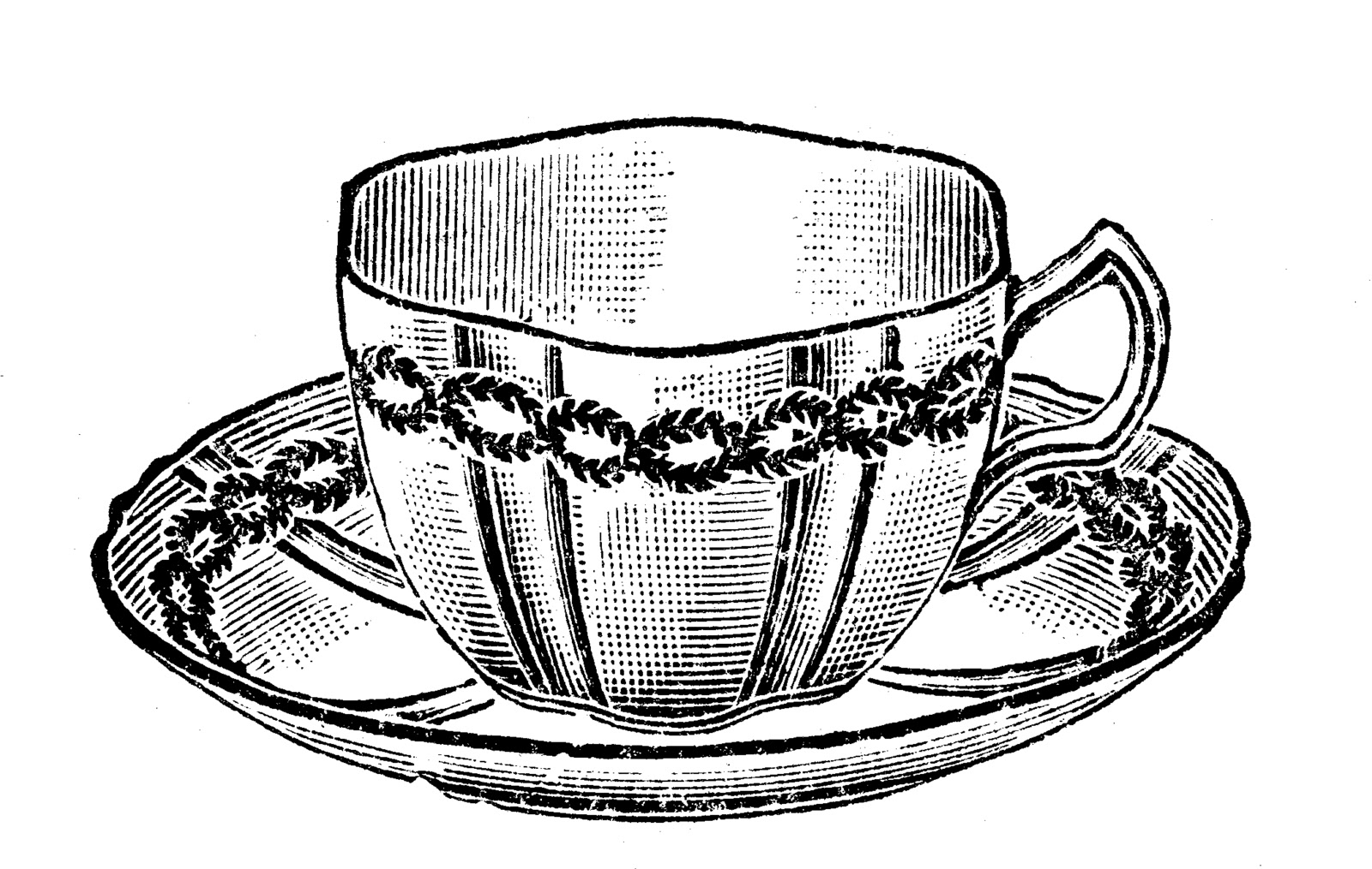 Free Vintage Clip Art Images  Vintage Tea Party Crockery