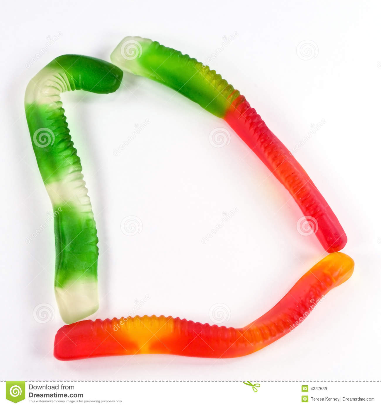 Gummy Worms Royalty Free Stock Images   Image  4337589
