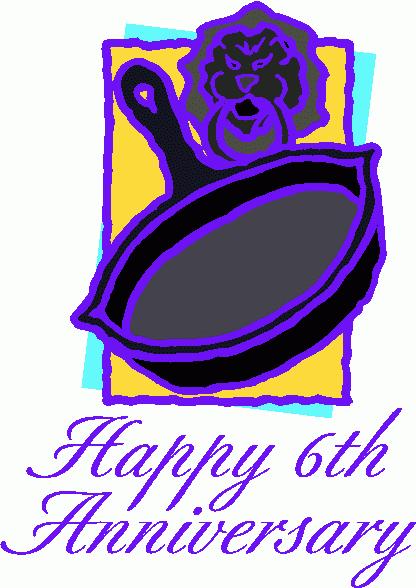 Happy 6th Anniversary 1 Clipart   Happy 6th Anniversary 1 Clip Art