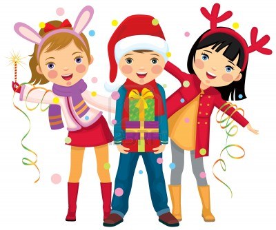 Kids Christmas Party Clipart 3