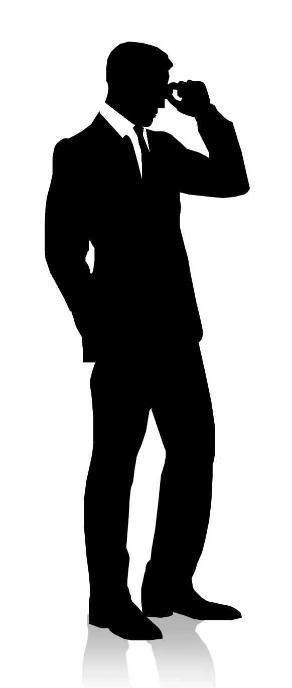 Man In Suit And Hat Silhouette Man Silhouette