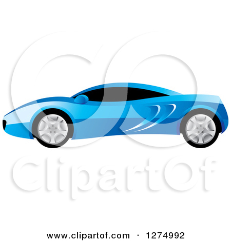 Royalty Free  Rf  Blue Car Clipart   Illustrations  3