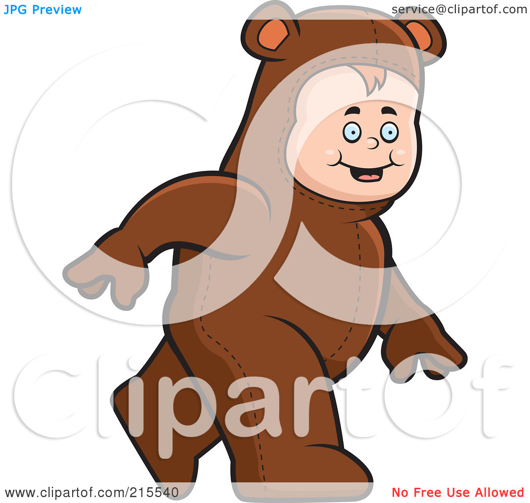Royalty Free  Rf  Clipart Illustration Of A Toddler Walking In A Bear