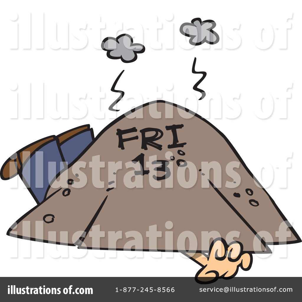 Royalty Free  Rf  Friday The 13th Clipart Illustration By Ron Leishman