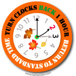 Set Clocks Back Clipart