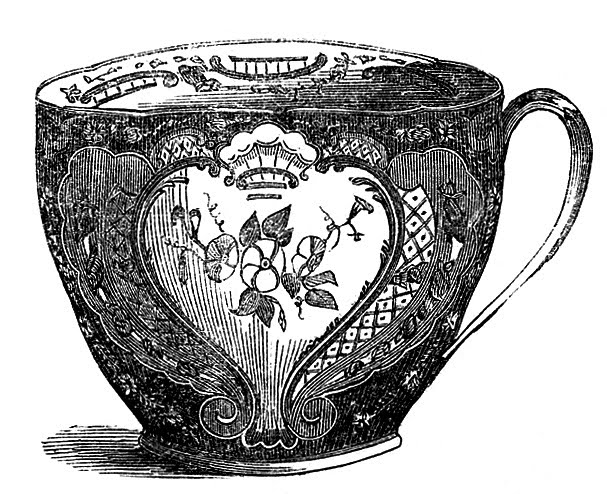 Vintage Tea Clip Art   Fancy Teacups   The Graphics Fairy