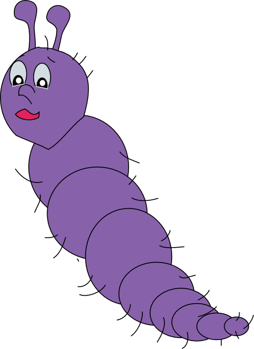 Worms Clipart Clipart Purple Worm 512x512 B5